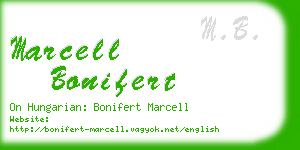 marcell bonifert business card